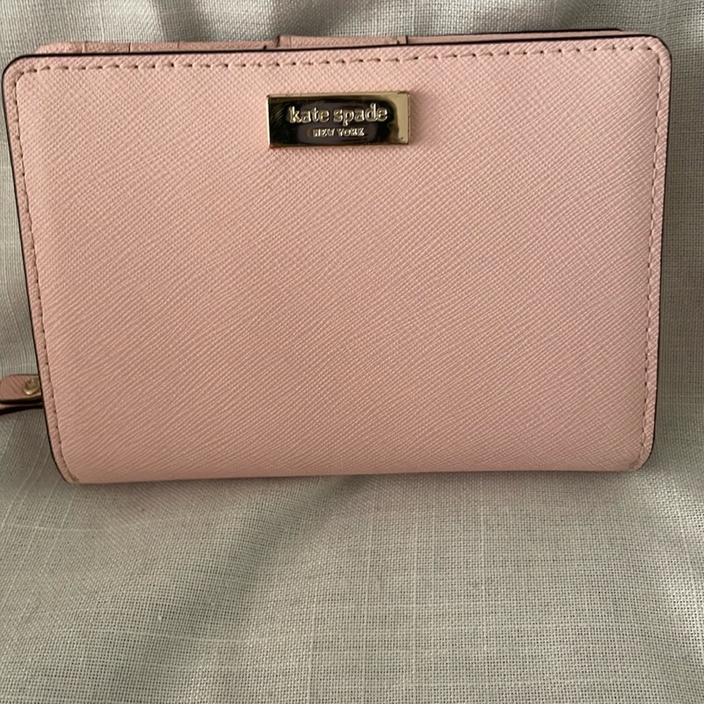 Kate Spade Tri Fold Pink Wallet NEW NO TAGS
